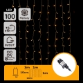 Aigostar - LED spoljašnji božićni niz 100xLED/8 funkcija 4x1m IP44 topla bela