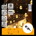 Aigostar - LED Spoljašnji božićni niz 120xLED/8 funkcija 3x0,6m IP44 topla bela + daljinsko upravljanje