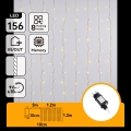Aigostar - LED spoljašnji božićni niz 156xLED/8 funkcija 4,2x1,2m IP44 topla bela