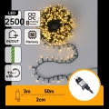 Aigostar - LED spoljašnji božićni niz 2500xLED/8 funkcija 53m IP44 topla bela
