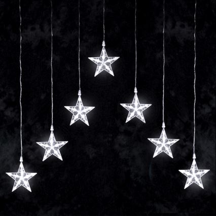 Aigostar - LED spoljašnje božićne lampice 70xLED 1,2x1m IP44 hladno bele zvezde