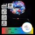 Aigostar - LED Spoljašnji  lanac 100xLED/8 funkcija/3xAA10,3m IP44 višebojni