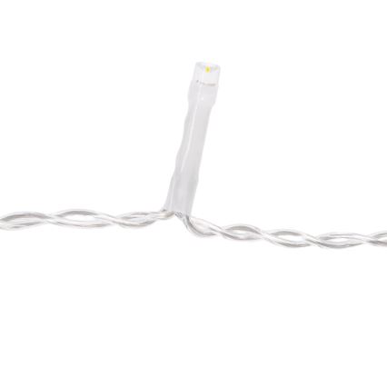 Aigostar - LED spoljašnji lanac 100xLED/8 funkcija 5x0,4m IP44 topla bela