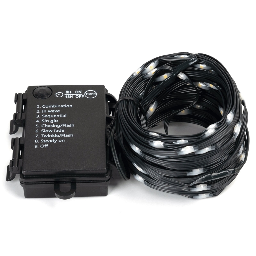 Aigostar -LED spoljašnji lanac 150xLED/8 funkcija 3xAA 15,3m IP44 topla bela