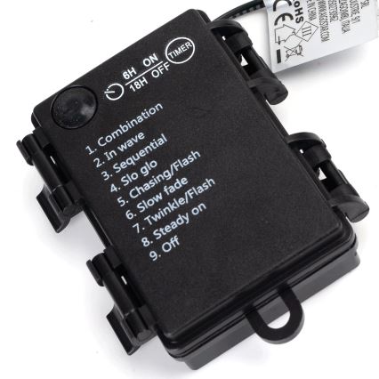 Aigostar -LED spoljašnji lanac 150xLED/8 funkcija 3xAA 15,3m IP44 topla bela