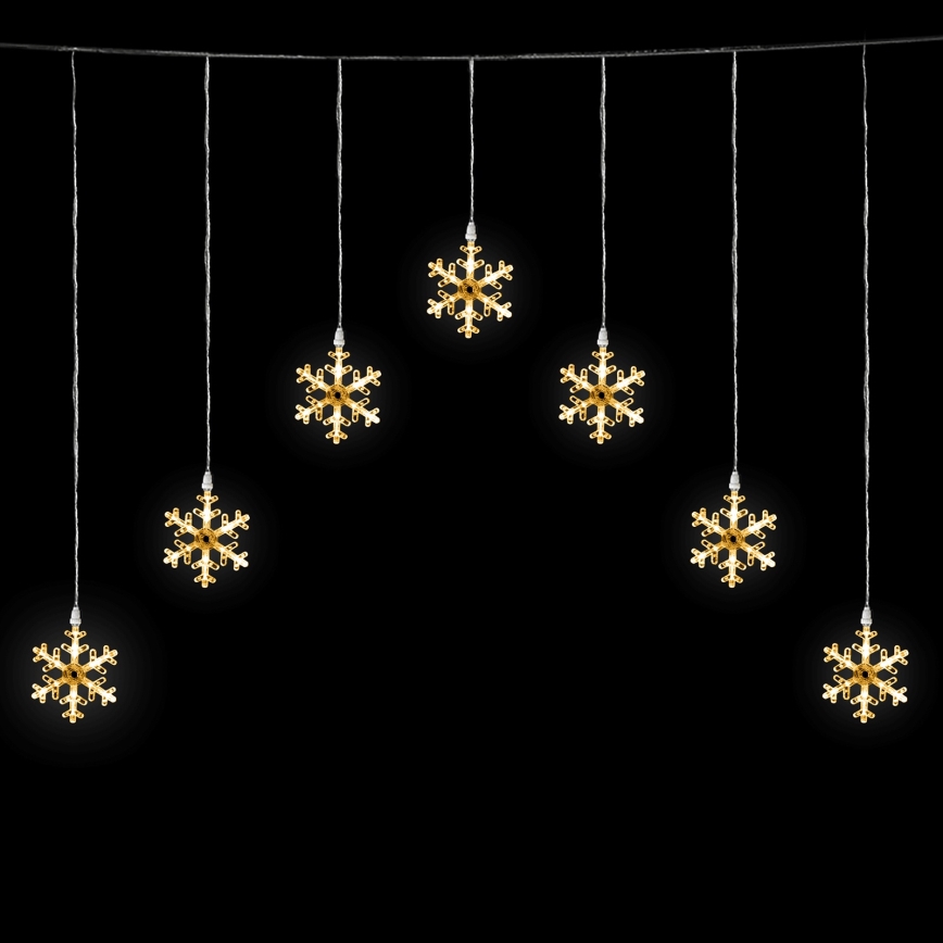 Aigostar - LED Spoljašnji  lanac 84xLED/8 funkcija 1,2x1m IP44 topla bela pahuljice