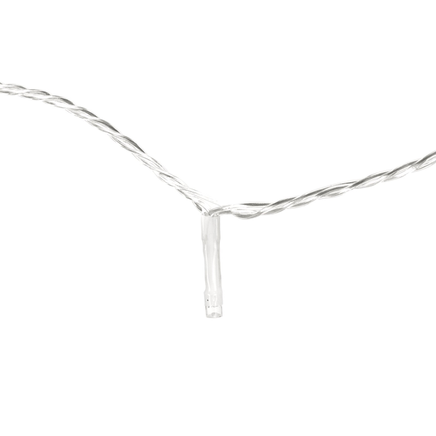 Aigostar - LED spoljašnji svetleći lanac 50xLED/8 funkcija 8m IP44 topla bela