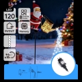 Aigostar - LED spoljna božićna dekoracija 120xLED/8 funkcija 80 cm IP44 Santa/hladno bela