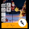 Aigostar - LED spoljna božićna dekoracija 120xLED/8 funkcija 80 cm IP44 Santa/topla bela