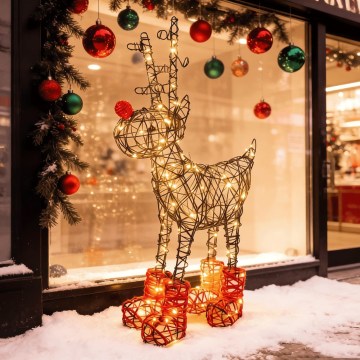 Aigostar - LED spoljna božićna dekoracija 260xLED/8 funkcija 1,2m IP44 topla bela irvas