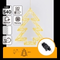 Aigostar - LED spoljna božićna dekoracija 540xLED/6W/230V IP44 topla bela 45cm božićno drvo