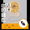 Aigostar - LED spoljna božićna girlanda 100x LED / 8 funkcija, 5,3 m, IP44, topla bela