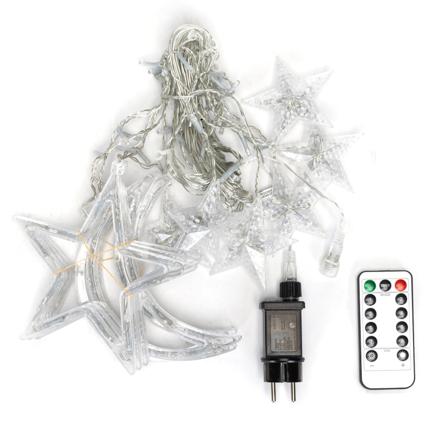 Aigostar - LED spoljni lanac 120xLED/6W/230V/8 funkcija 3x0,6m IP44 topla bela + daljinski upravljač