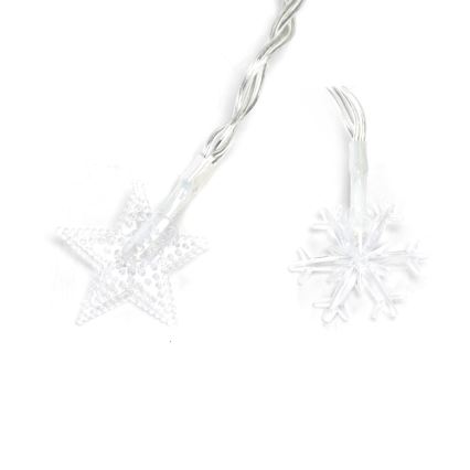 Aigostar - LED spoljni lanac 25xLED/8 funkcija 3xAA 2,5m IP44 topla bela zvezde