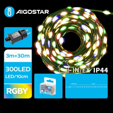 Aigostar - LED spoljna girlanda 300xLED/8 funkcija 33 m IP44 višebojna