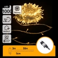 Aigostar - LED spoljni božićni lanac 1000xLED/8 funkcija 50m IP44 topla bela