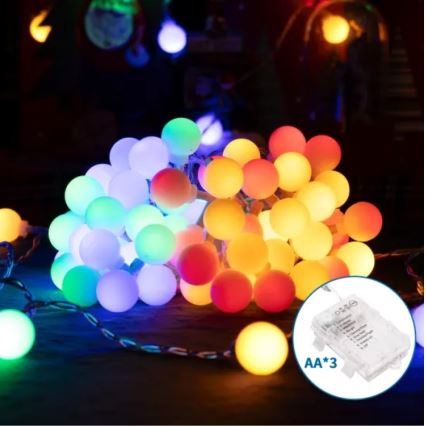 Aigostar - LED Spoljašnji božićni lanac 100xLED/3xAA/8 funkcija 10,3 m IP44 višebojan