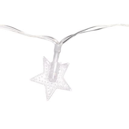 Aigostar - LED spoljni božićni lanac 100xLED/8 funkcija 3xAA 10 m IP44 hladno-bela
