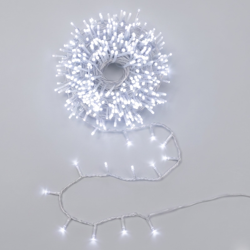 Aigostar - LED spoljni božićni lanac 100xLED/8 funkcija 5,3m IP44 hladno belo