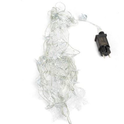 Aigostar - LED spoljašnji niz 120xLED/8 funkcija 3x0,7m IP44 hladna bela + daljinski upravljač