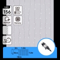Aigostar - LED spoljni božićni lanac 156xLED/8 funkcija 4,2x1,2m IP44 hladna bela