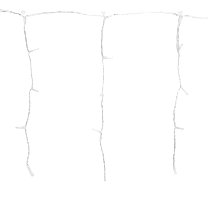 Aigostar - LED spoljašnji lanac 200xLED/3,6W/230V/8 funkcija 10x0,4m IP44 hladna bela