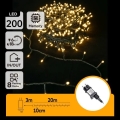 Aigostar - LED spoljni božićni lanac 200xLED/8 funkcija 20m IP44 topla bela