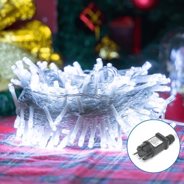 Aigostar - LED spoljni božićni lanac 200xLED/8 funkcija 23m IP44 hladna bela