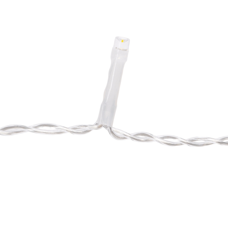 Aigostar - LED lanac za spoljašnju upotrebu, 200 LED, 8 funkcija, 10 x 0,4 m, IP44, topla bela