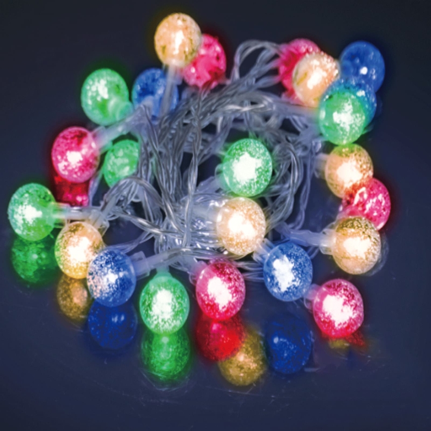 Aigostar - LED spoljni božićni niz 25xLED/8 funkcija 3xAA 2,8m IP44 višebojni
