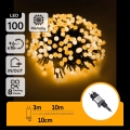 Aigostar - LED spoljni dekorativni lanac 100xLED/8 funkcija 10 m IP44 topla bela
