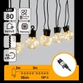 Aigostar - LED Spoljni dekorativni niz 80xLED/8 funkcija 5m IP44 topla bela