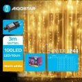 Aigostar - LED spoljni lanac 100xLED/8 funkcija 4x1m IP44 toplo belo