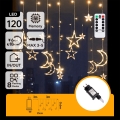 Aigostar - LED spoljni lanac 120xLED/6W/230V/8 funkcija 3x0,6m IP44 topla bela + daljinski upravljač