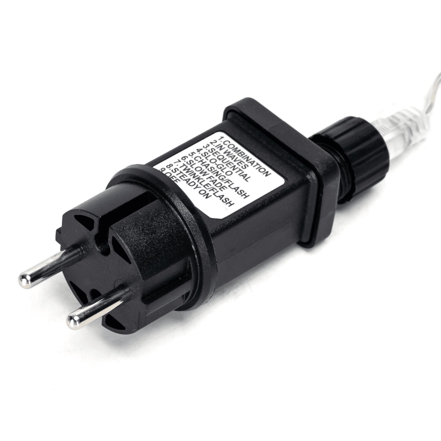 Aigostar - LED spoljni lanac 50xLED/8 funkcija 8m IP44 hladno bela