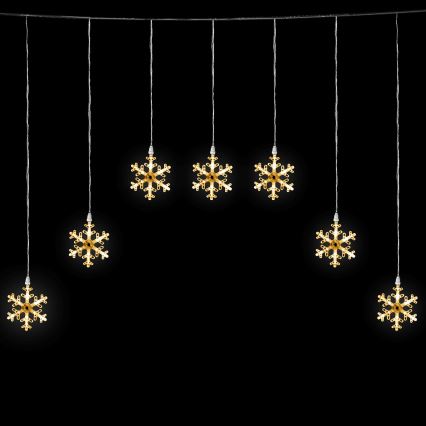Aigostar - LED spoljni niz 84xLED/8 funkcija 1,2x1m IP44 topla bela pahulje