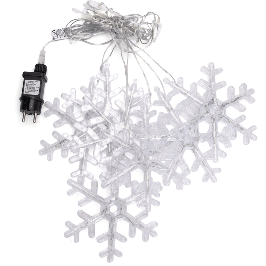 Aigostar - LED spoljni niz 84xLED/8 funkcija 1,2x1m IP44 topla bela pahulje