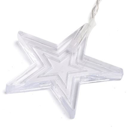 Aigostar - LED spoljašnji niz 168xLED/8 funkcija 3x1,5m IP44 toplo belo, u obliku zvezda