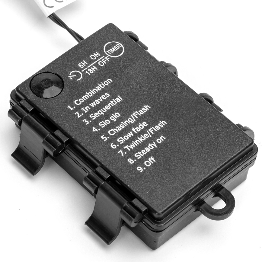 Aigostar - LED spoljni niz 200xLED/8 funkcija 3xAA 10,3m IP44 topla bela