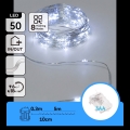 Aigostar - LED spoljni niz 50xLED/3xAA IP44 5,3 m hladna bela