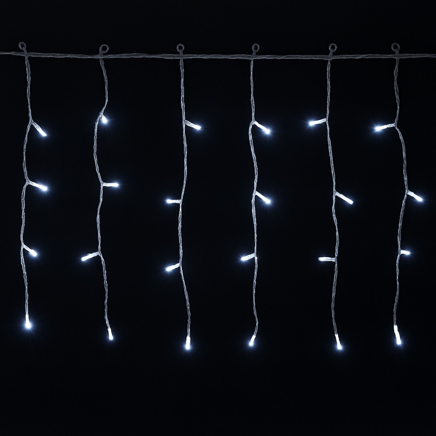 Aigostar - LED spoljni novogodišnji lanac 100xLED/8 funkcija 5x0,4m IP44 hladna bela