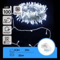 Aigostar - LED Spoljni svetleći lanac 100xLED/8 funkcija/3xAA 10,3m IP44 hladno bela
