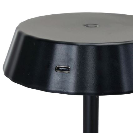 Aigostar - LED prigušiva stona lampa AMBIENT LED/2,4W/5V 3000-6500K crna 2000 mAh