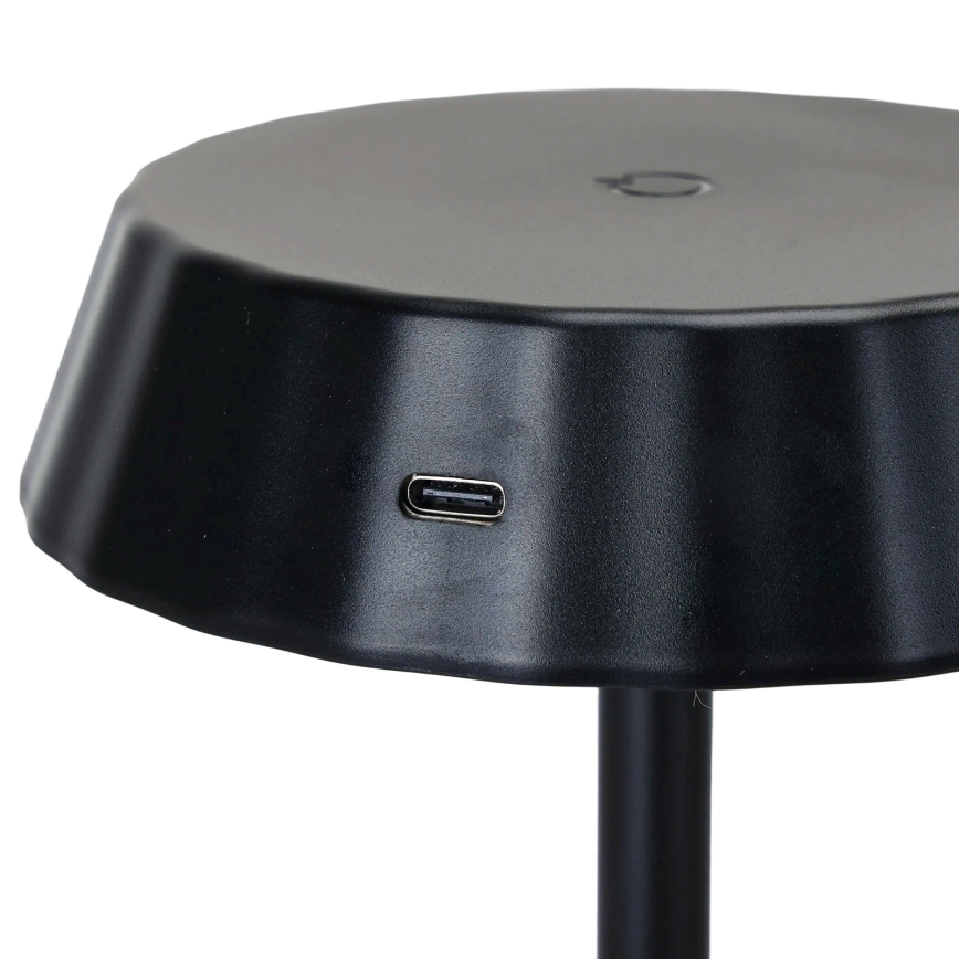 Aigostar - LED prigušiva stona lampa AMBIENT LED/2,4W/5V 3000-6500K crna 2000 mAh