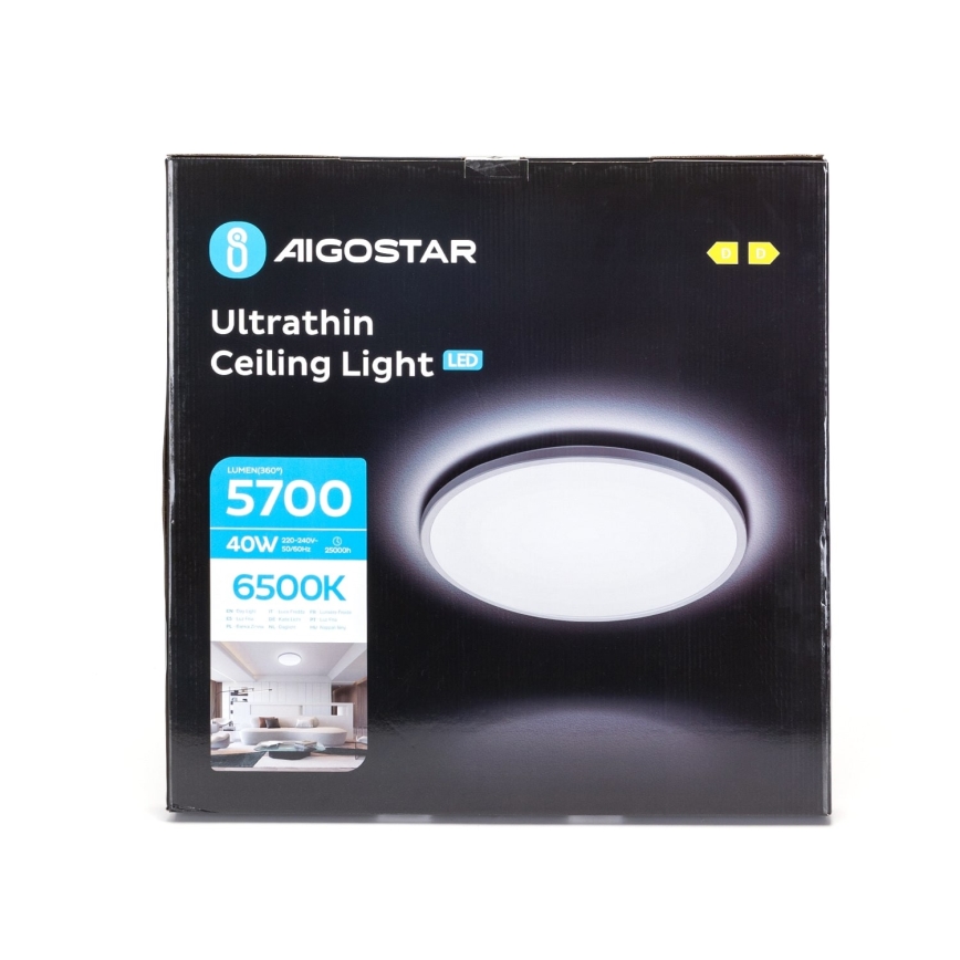 Aigostar - LED stropno svetlo za kupatilo LED/40W/230V 6500K prečnik 54 cm IP44