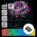 Aigostar - LED svetlosni lanac za spoljnu upotrebu 300xLED/8 funkcija 3xAA 15,3 m IP44 višebojan