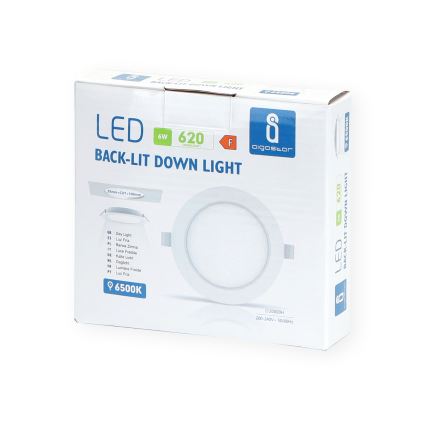 Aigostar - LED ugradna svetiljka LED/6W/230V 6500K prečnik 11,8 cm bela