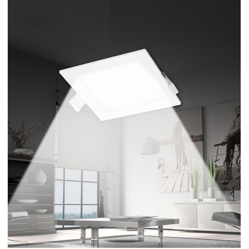 Aigostar - LED ugradno plafonsko svetlo LED/16W/230V 16,5x16,5 cm 4000K belo