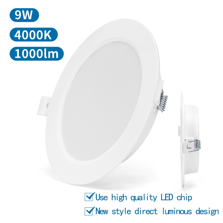 Aigostar - LED ugradno svetlo LED/9W/230V 4000K prečnika 14,5 cm belo