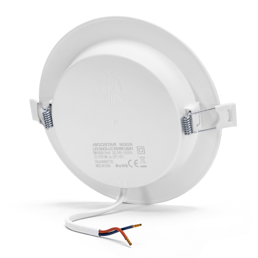 Aigostar - LED ugradno svetlo LED/9W/230V 4000K prečnika 14,5 cm belo